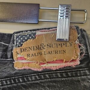Denim & Supply Mens Slim Black Jeans Black Ralph Lauren Size 32X32